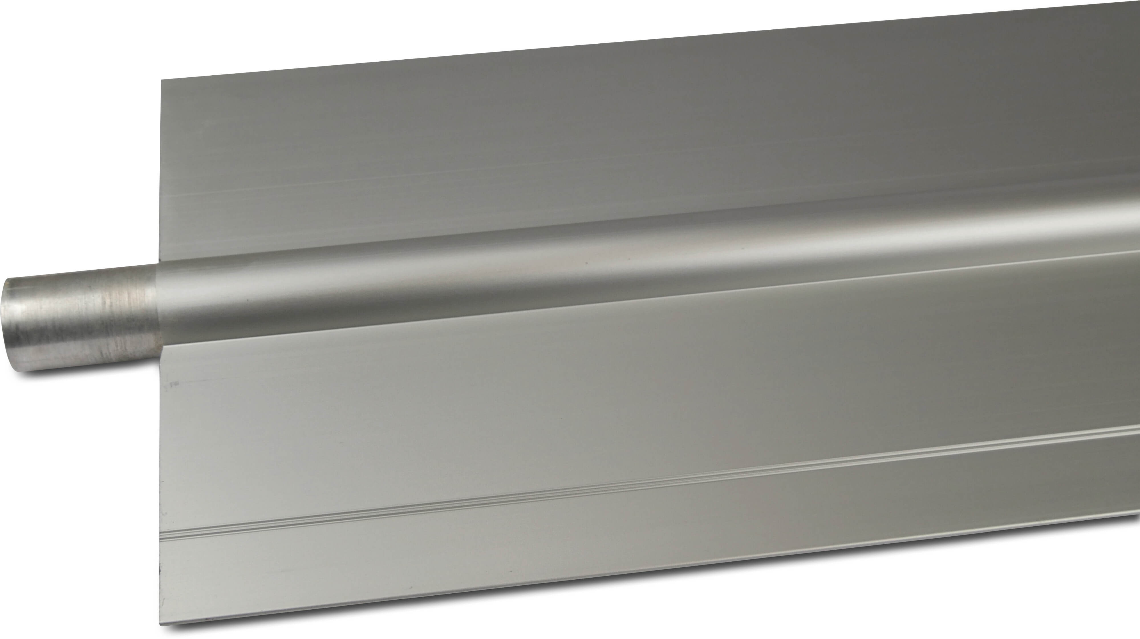 Twin pipe aluminium anodized 22 mm plain 3m