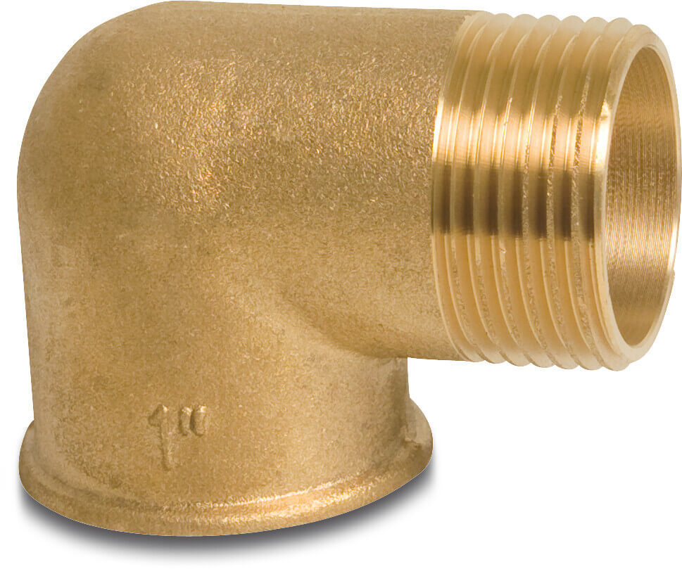 Profec Nr. 92 Elbow 90° brass 1 1/2" female thread x male thread 30bar