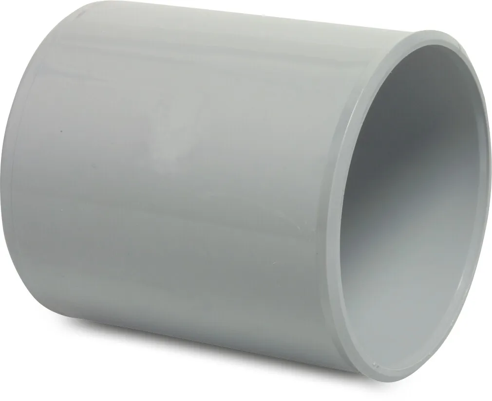 Drainage socket PVC-U 250 mm glue socket grey KOMO