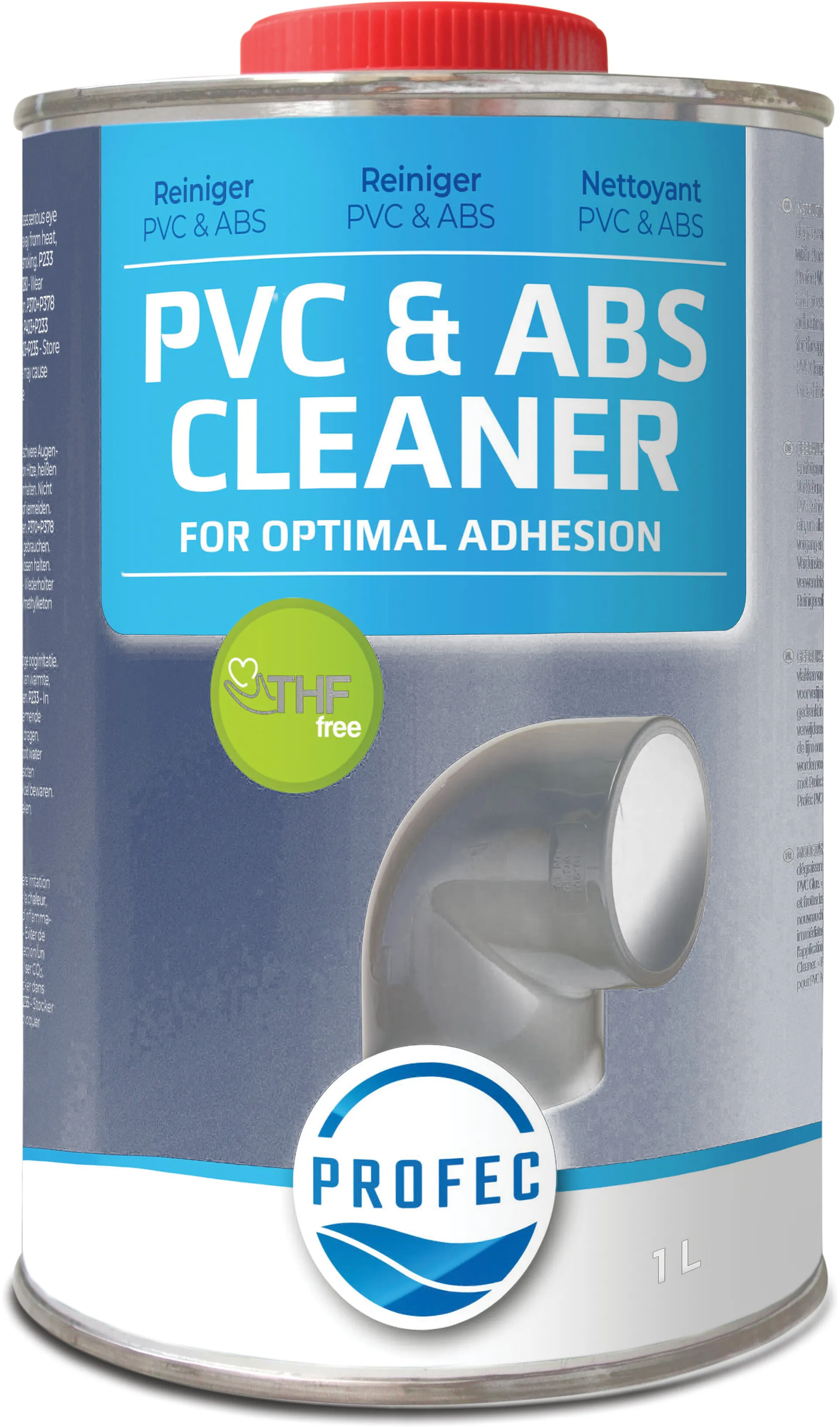 Profec PVC & ABS Reiniger 0,25ltr Typ Label EN/DE/NL/FR