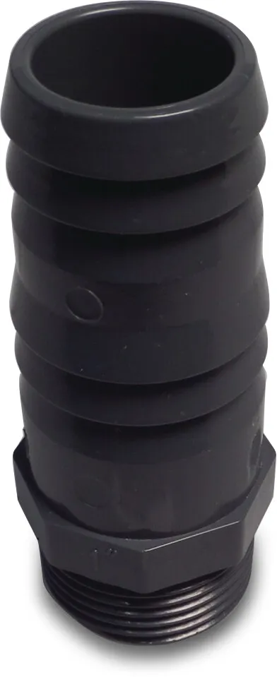 VDL Schlauchtülle PVC-U 1" x 32 mm Außengewinde x Schlauchtülle Grau