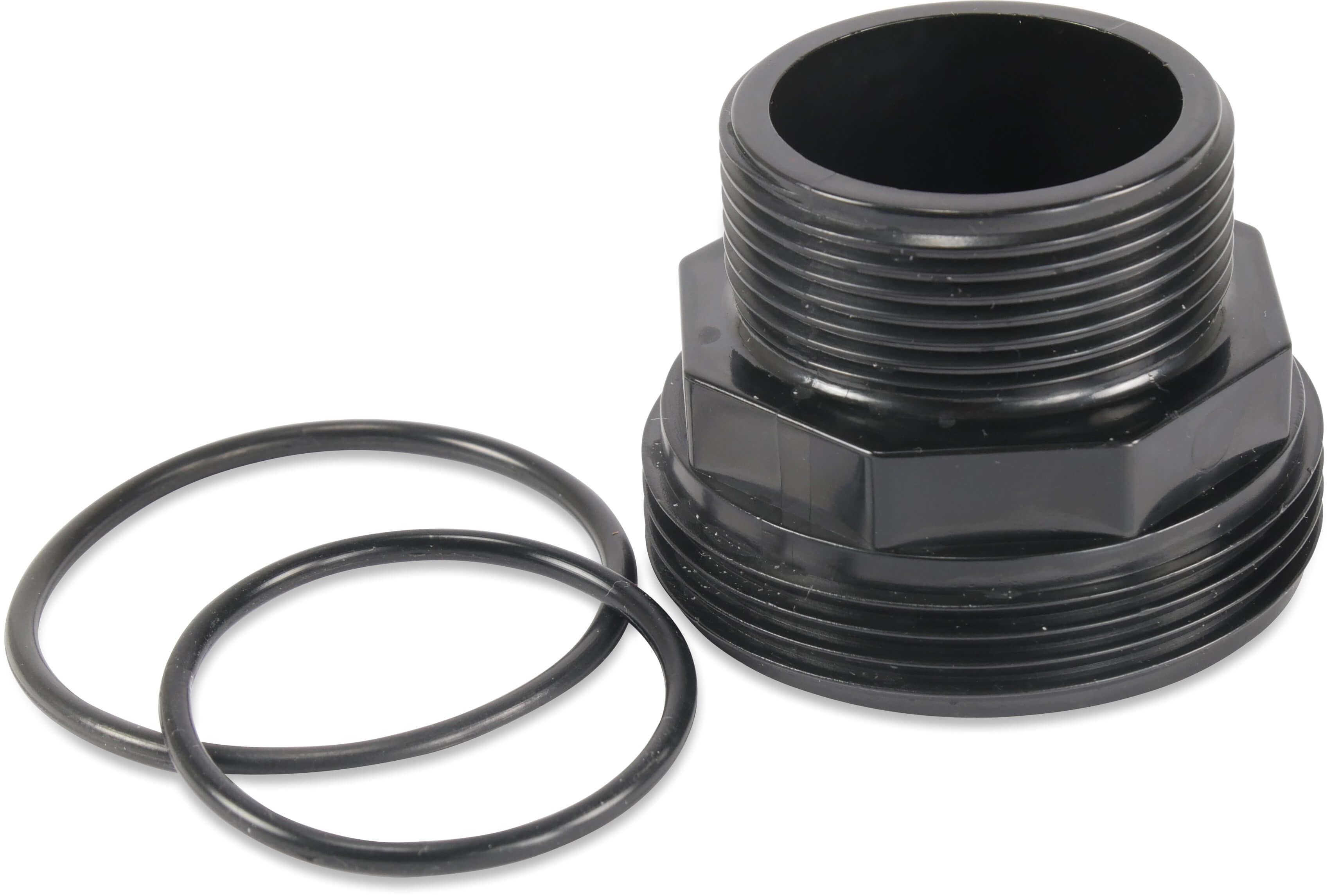 Bulkhead fitting 1 1/2" male thread with O-ring