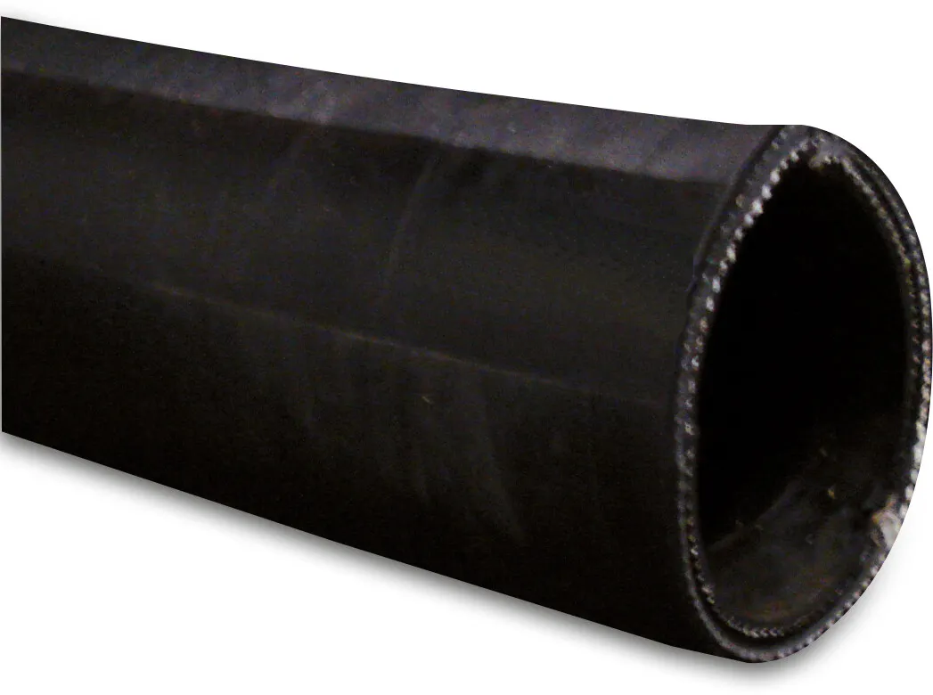 Suction and pressure hose rubber reinforced with nylon 102 mm x 118 mm x 8,0 mm 7bar 0.7bar black 40m type Spiral