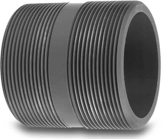 VDL Raccord fileté PVC-U 5" filetage mâle 16bar gris type fabriqué sur tube