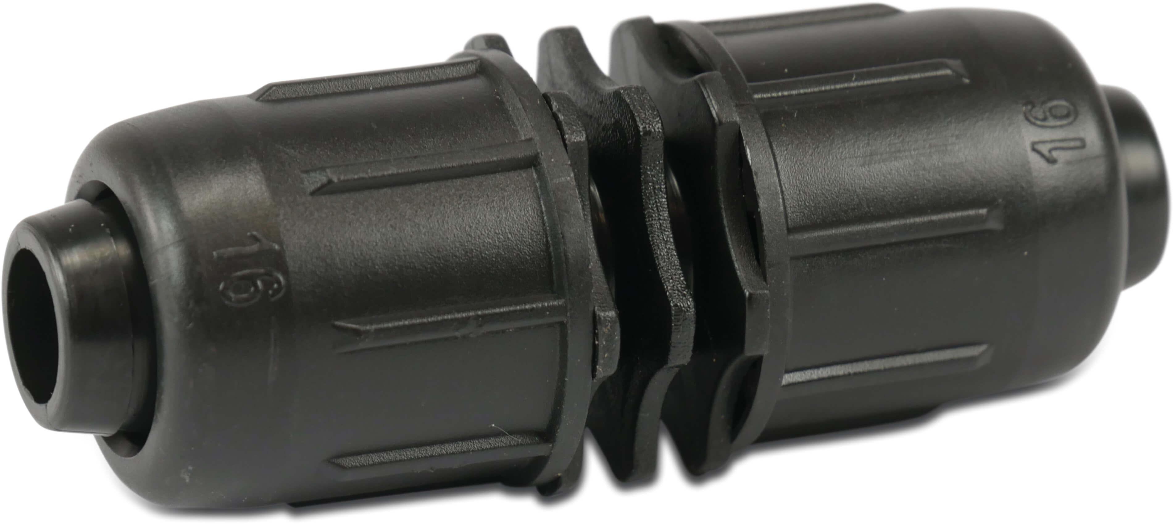 Socket PP 16 mm lock 4bar black type Quick joint