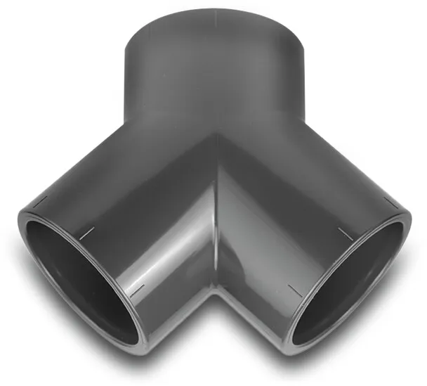 VDL Y-piece PVC-U 50 mm glue socket 16bar grey
