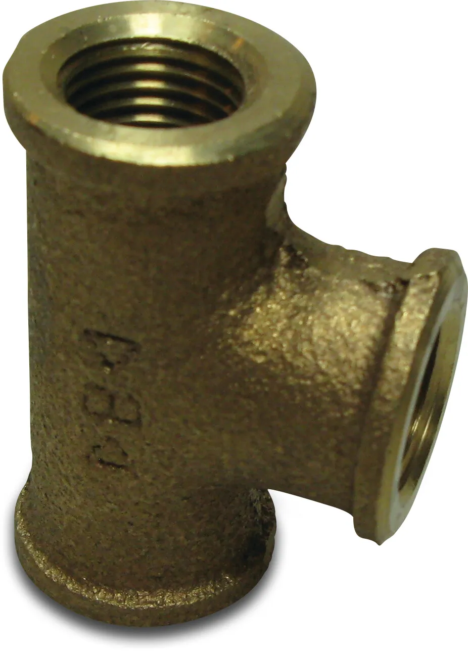 Nr. 130 T-piece 90° bronze 3/8" female thread 25bar