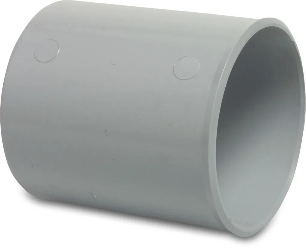 Drainage repair socket PVC-U 80 mm glue socket grey KOMO