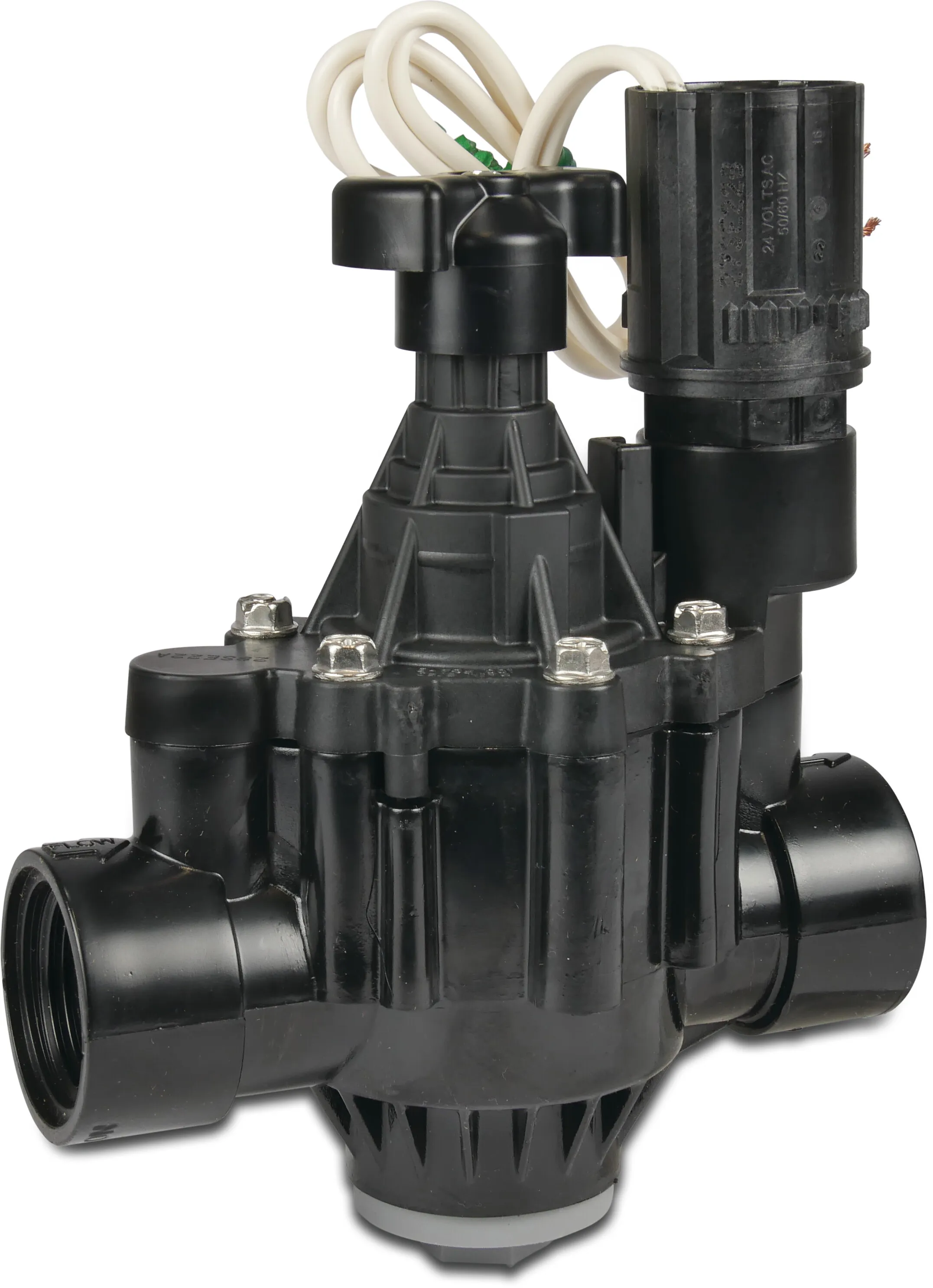 Rain Bird Solenoid valve fibreglass reinforced nylon 1 1/2" female thread 10bar 24VAC black type PGA