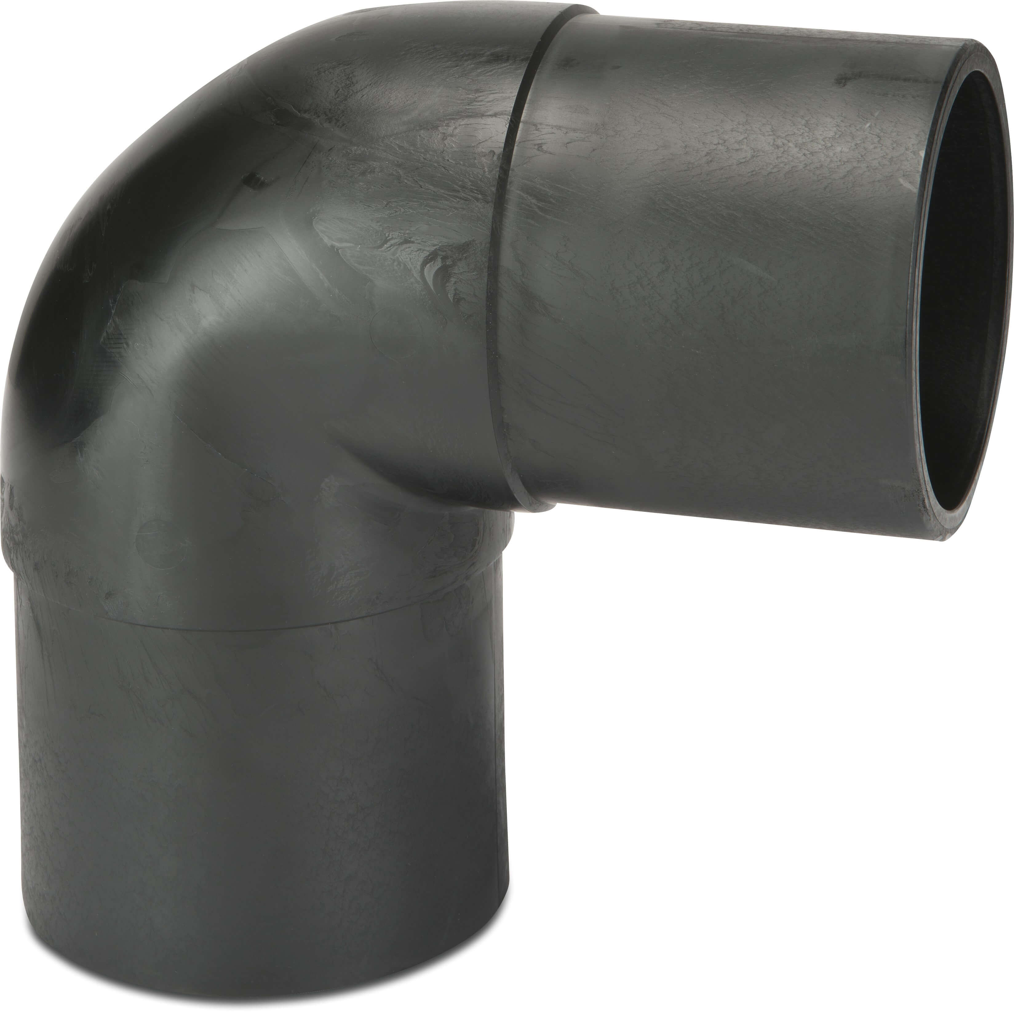 Elbow 88,5° PE100 110 mm black