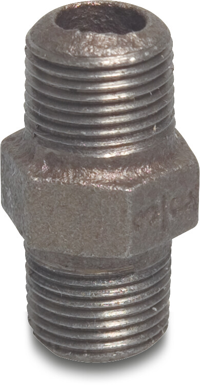 Profec Nr. 280 Nipple cast iron black 2" male thread 25bar DVGW