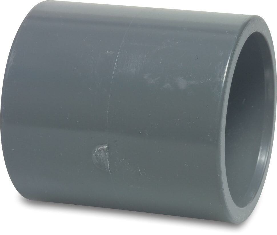 Profec Transition socket PVC-U 20 mm x 1/2" glue socket x imperial glue socket 16bar grey