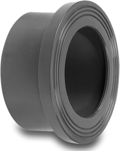 VDL Stub flange PVC-U 16 mm glue socket DN10 grey