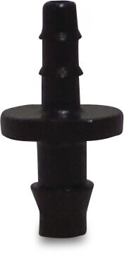 Mini-Abgangsstück PP 4 mm Einsteck x Tülle 4bar Schwarz