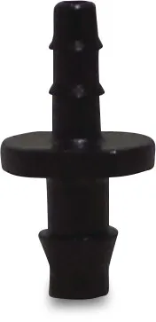 Mini-Abgangsstück PP 4 mm Einsteck x Tülle 4bar Schwarz