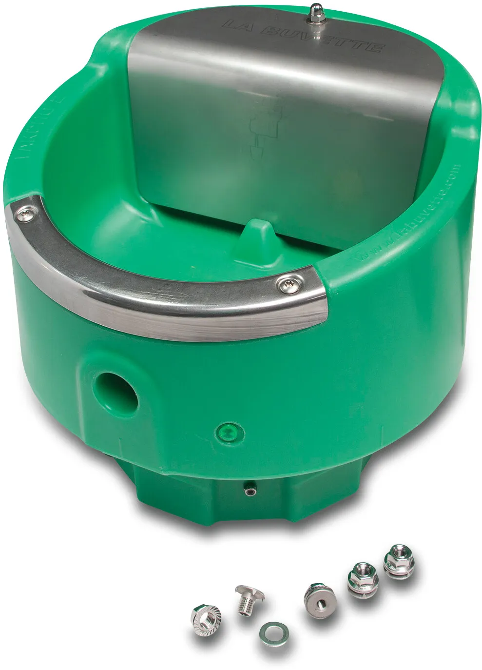 La Buvette Drinking bowl with constant water level and heating element PE 24VAC type Lackcho 2