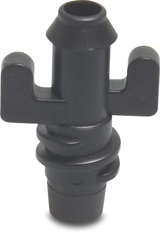 NaanDan Adapter Kunststoff 4/7 mm Bayonet V-Teil x Tülle/Einsteck Schwarz