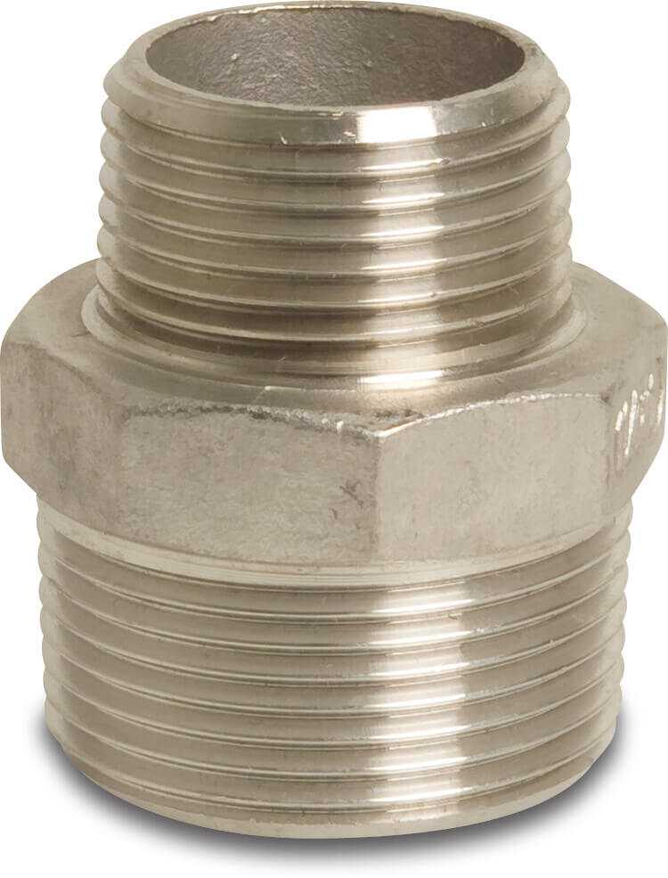 Profec Nr. 245 Reduziernippel Edelstahl 316 1/2" x 3/8" Außengewinde 16bar
