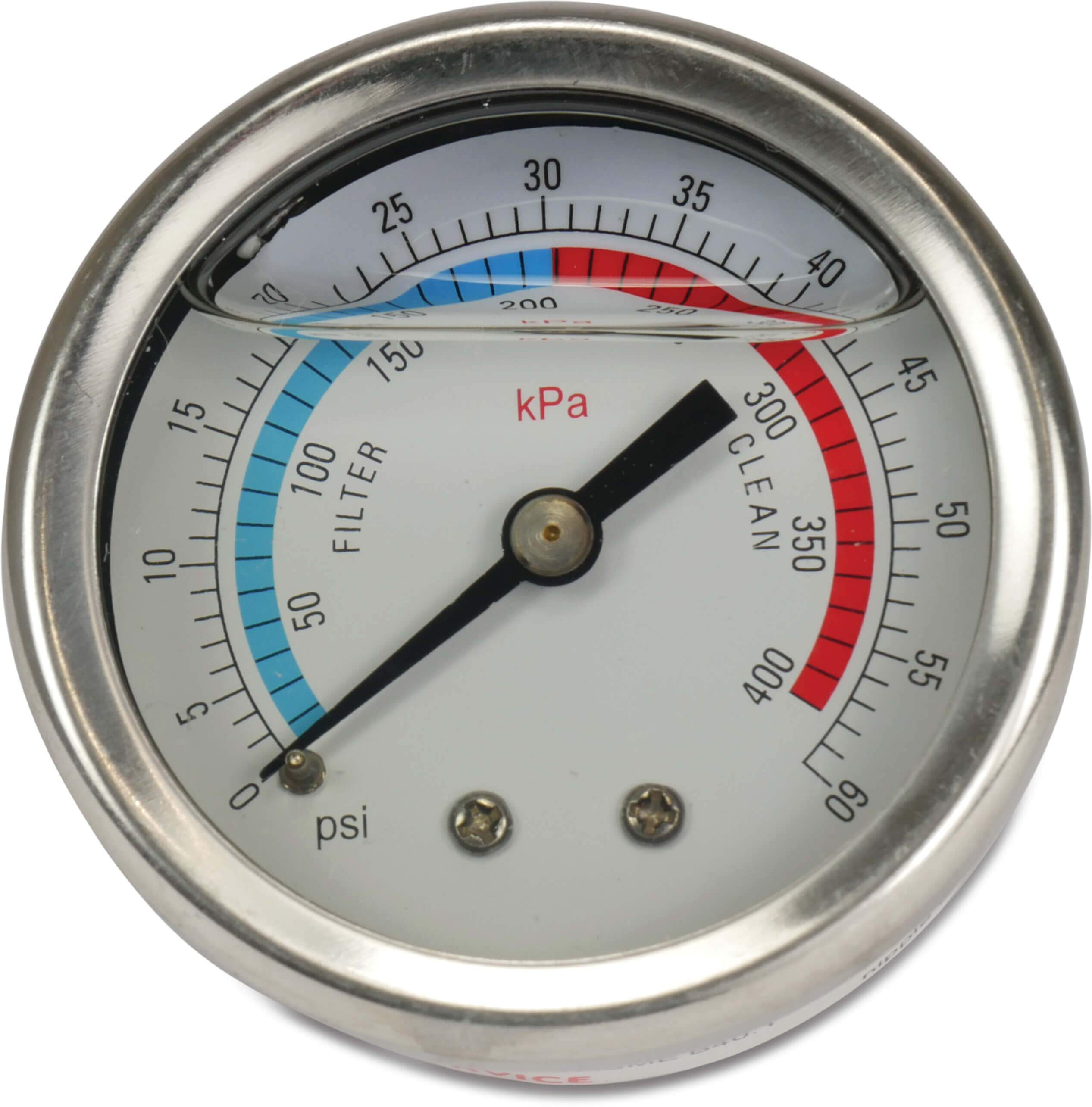 Öldruckmanometer 0-60 PSI unterer Anschluss