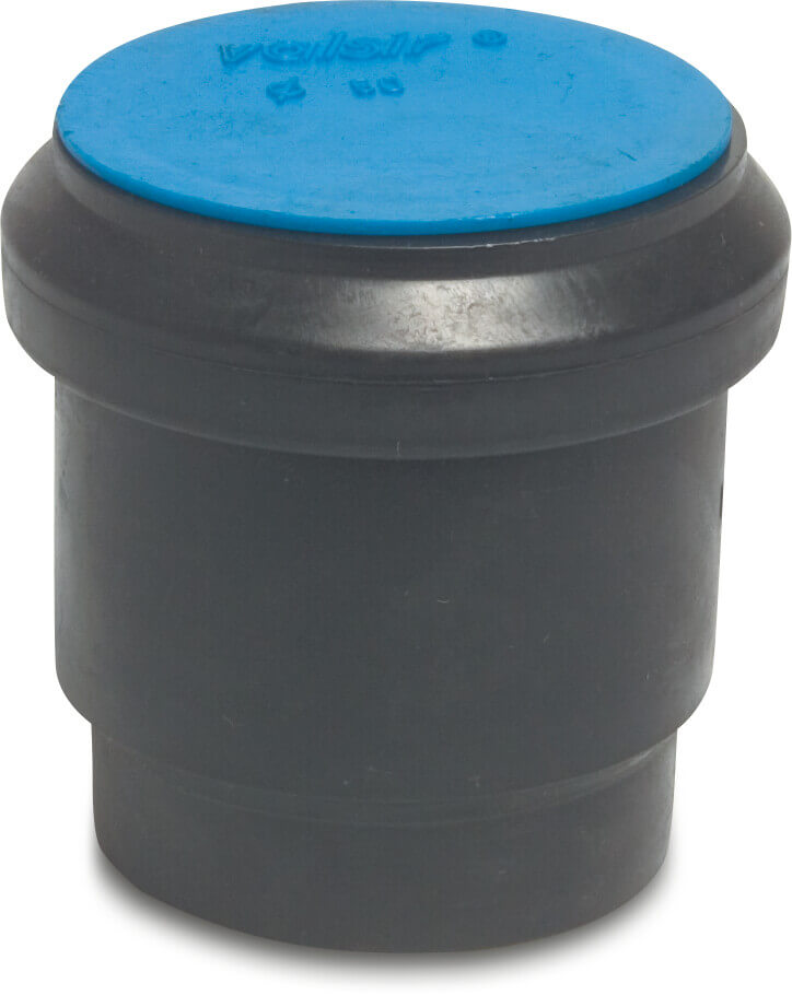 Adaptor socket PE80 110 mm welding spigot x ring seal SDR26 4bar black