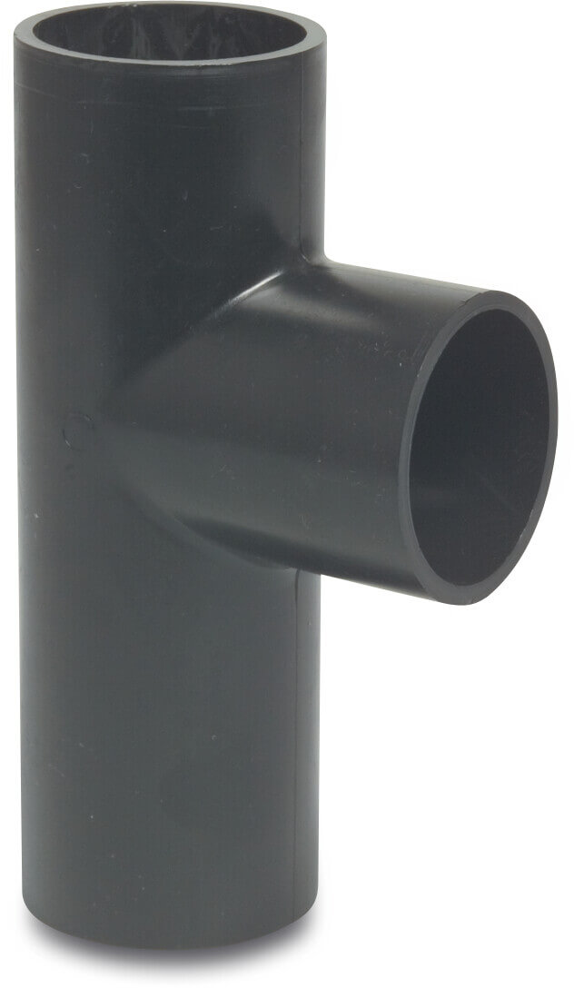 T-piece 88° PE80 75 mm welding spigot SDR26 4bar black