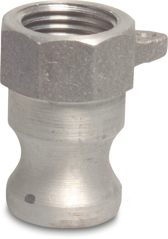 Quick coupler aluminium 3" male part Camlock x female thread 7,5bar type Camlock A
