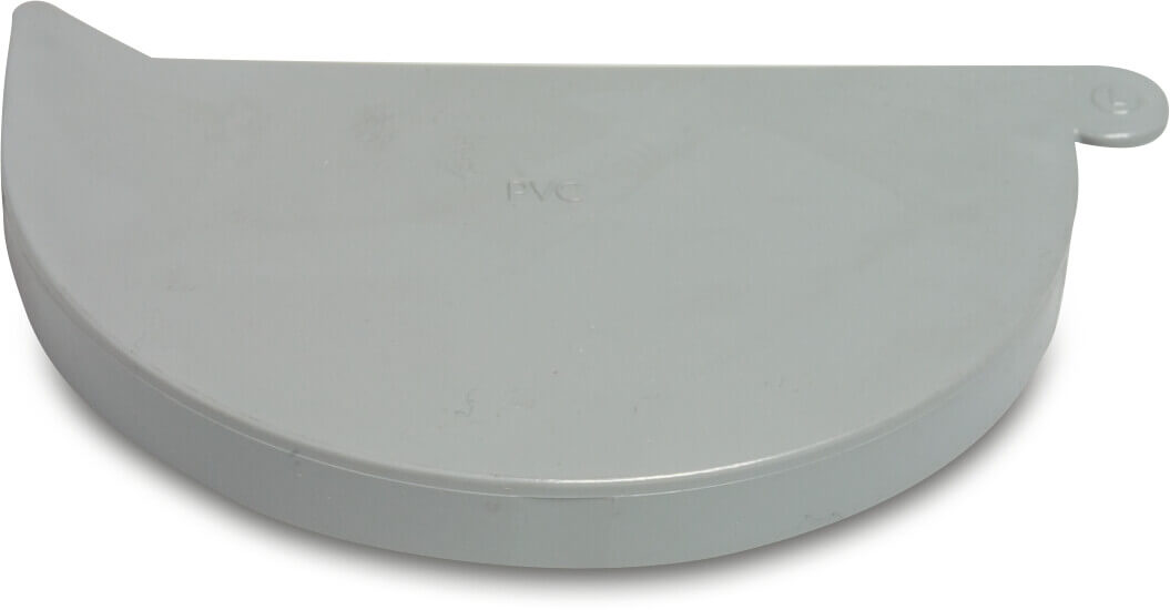 Slutmuffe PVC-U 125 mm lim grå type venstre