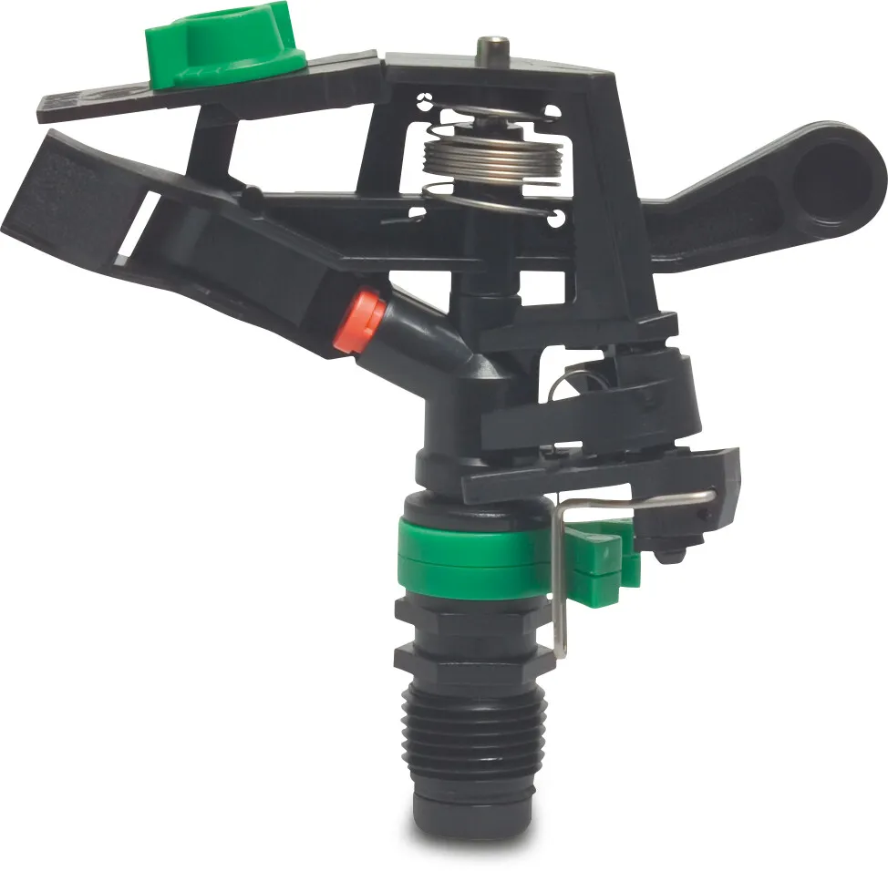 NaanDan Teilkreisregner Kunststoff 1/2" Außengewinde 3,2 mm Grün Typ 427