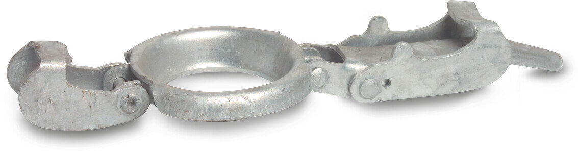 Clamp ring steel galvanised 133 mm male part Bauer type Bauer S2