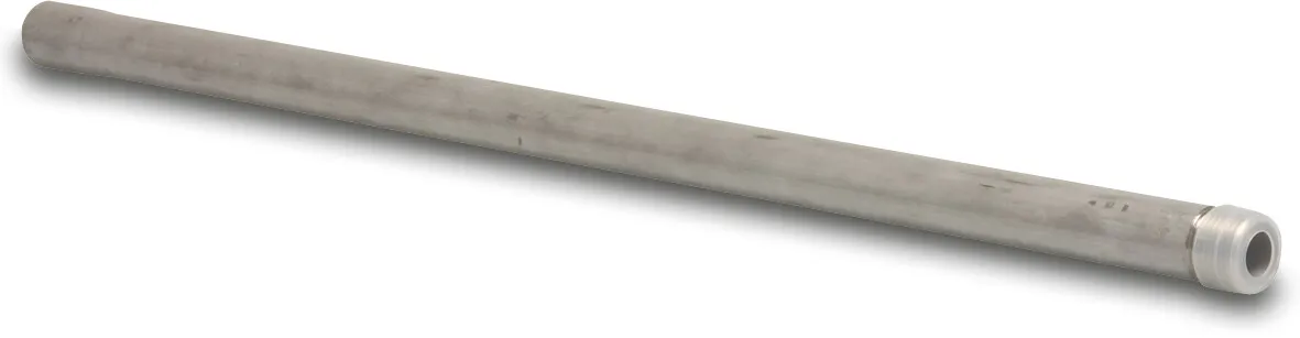 Nr. 23 Pijpnippel RVS 304 1/2" buitendraad x binnendraad 500 mm