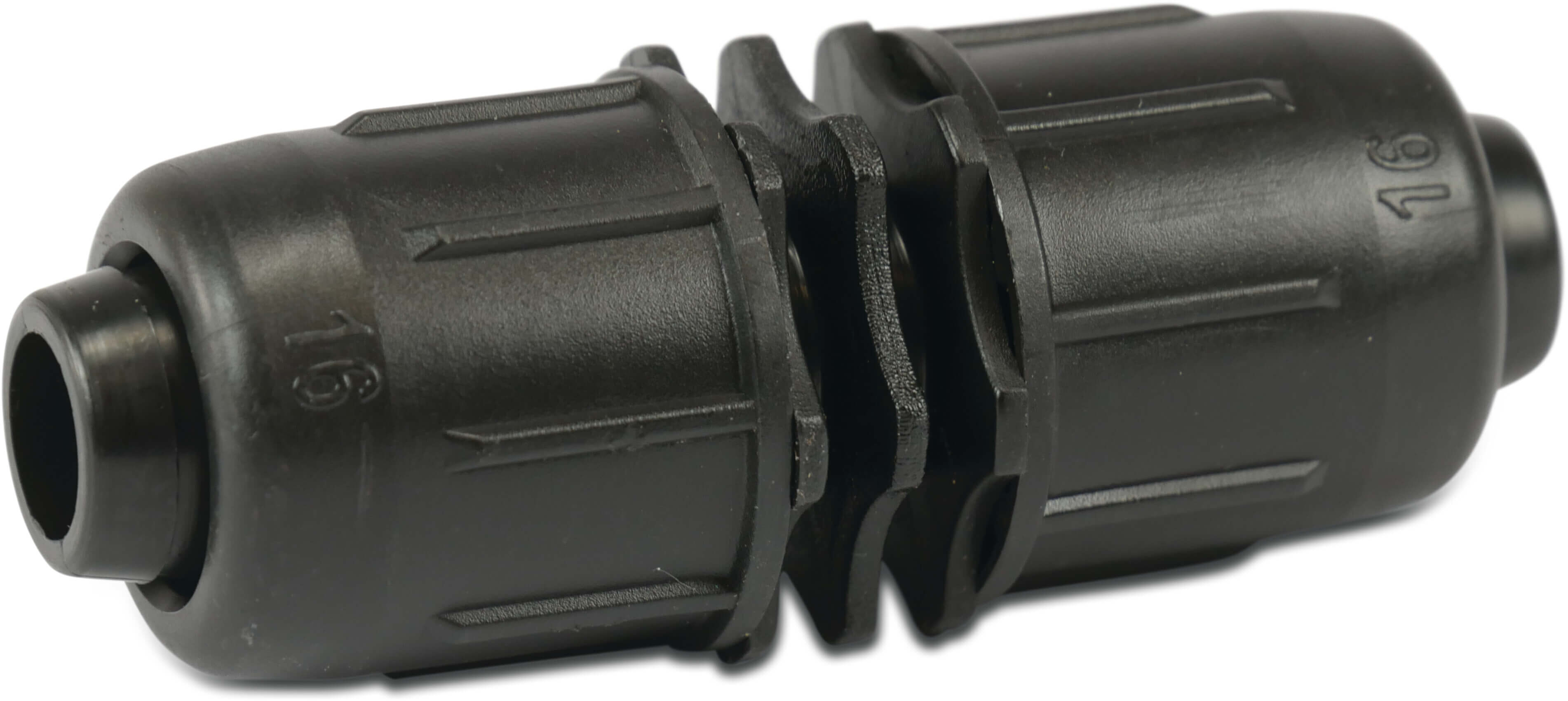 Schlauchverbinder PP 25 mm lock 4bar Schwarz