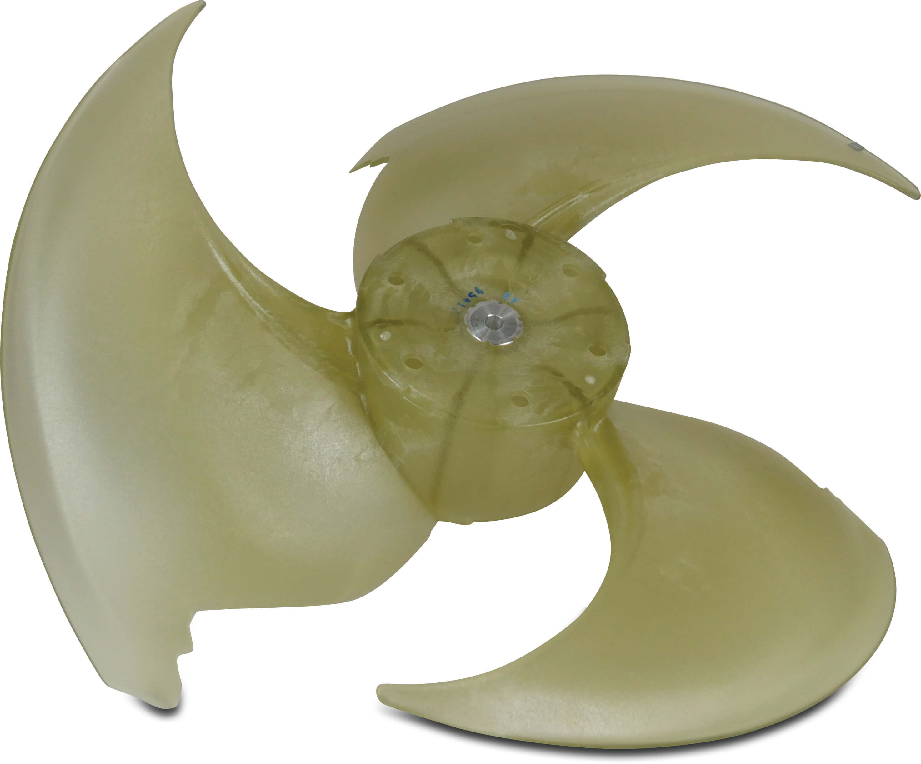 Axial fan blade 608mm x 198mm, 20 mm hole × 3 (SW)