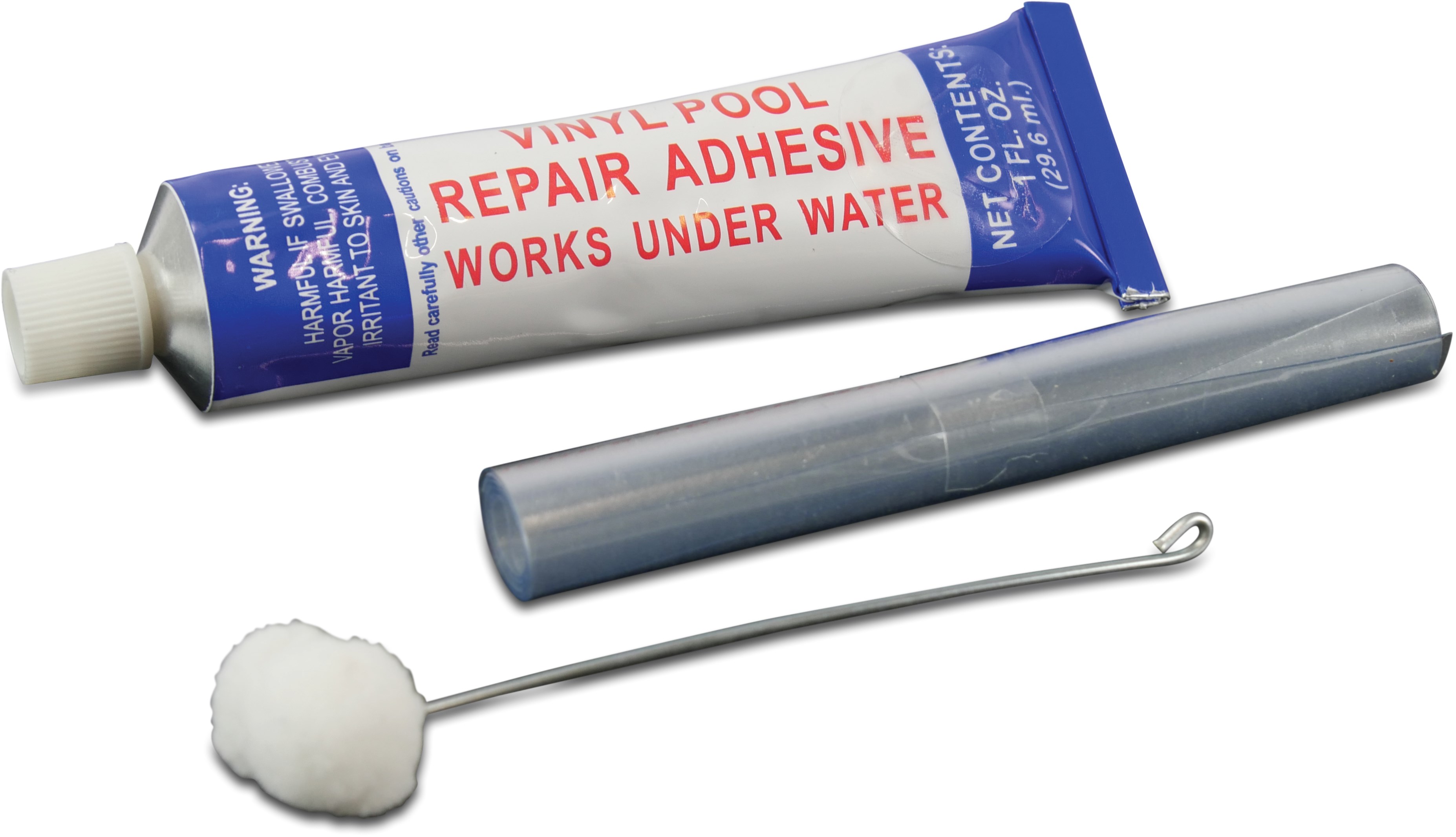 Repair kit for vinyl liner transparent 0.0296ltr