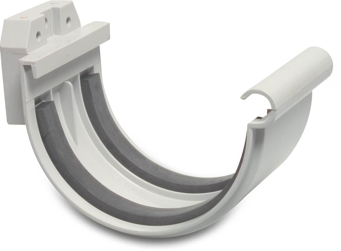 Verbindungsstück PVC-U 170 mm Steckmuffe Grau