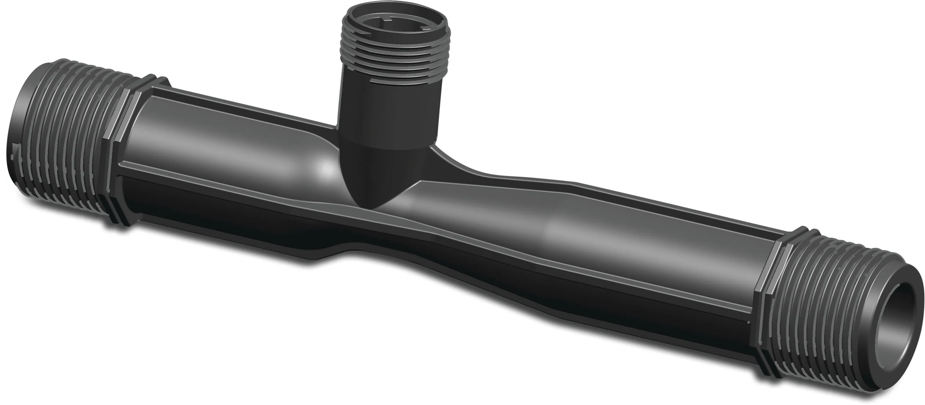 Venturidüse Set komplett PP 3/4" Außengewinde Schwarz