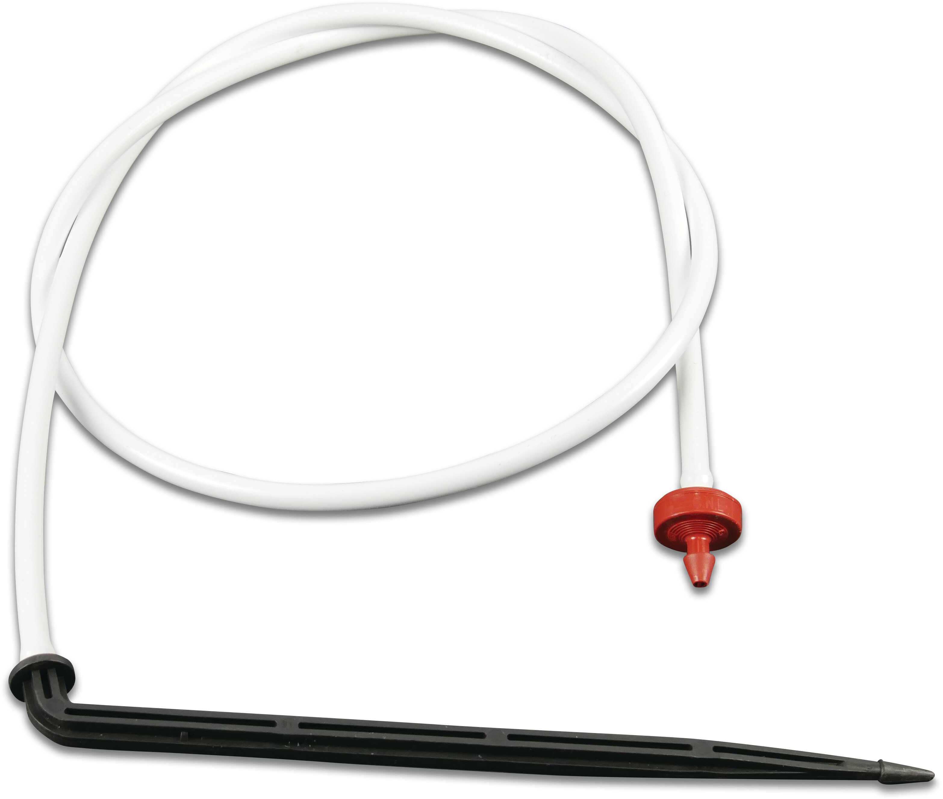 Netafim Dripper set plastic 4 mm x 4/7 mm push-in x barbed 2ltr/h 80cm black type PCJ