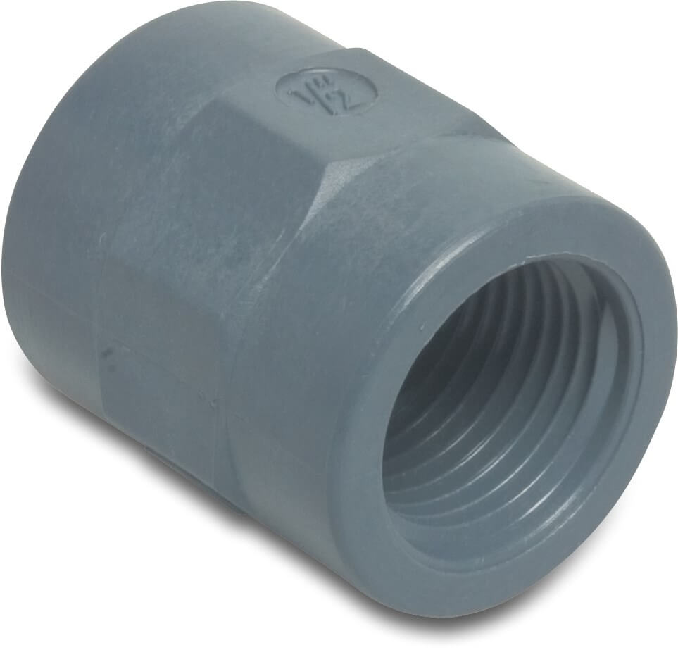 Socket PP 3/8" female thread 10bar grey