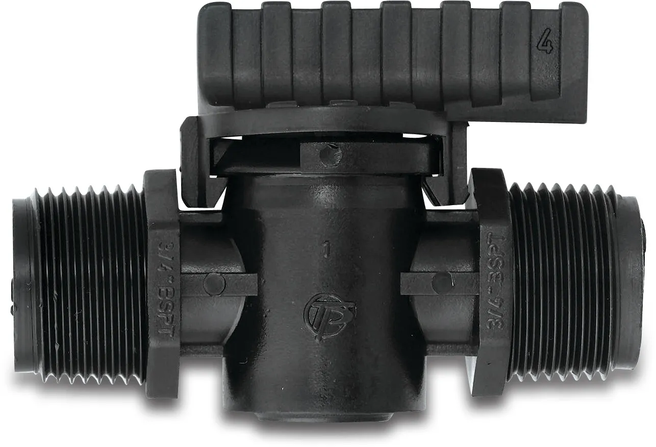 Tavlit Plugkraan PP 3/4" buitendraad 8bar