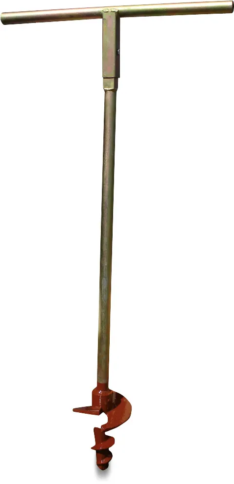 Pælebor stål/støbejern galvaniseret 125 mm 1m