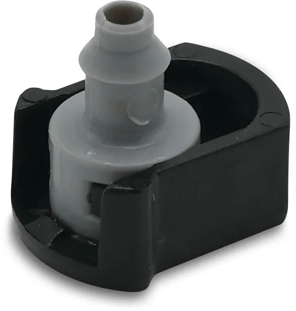 NaanDan Fast-n-Fast connector 4/7 mm sort/grå