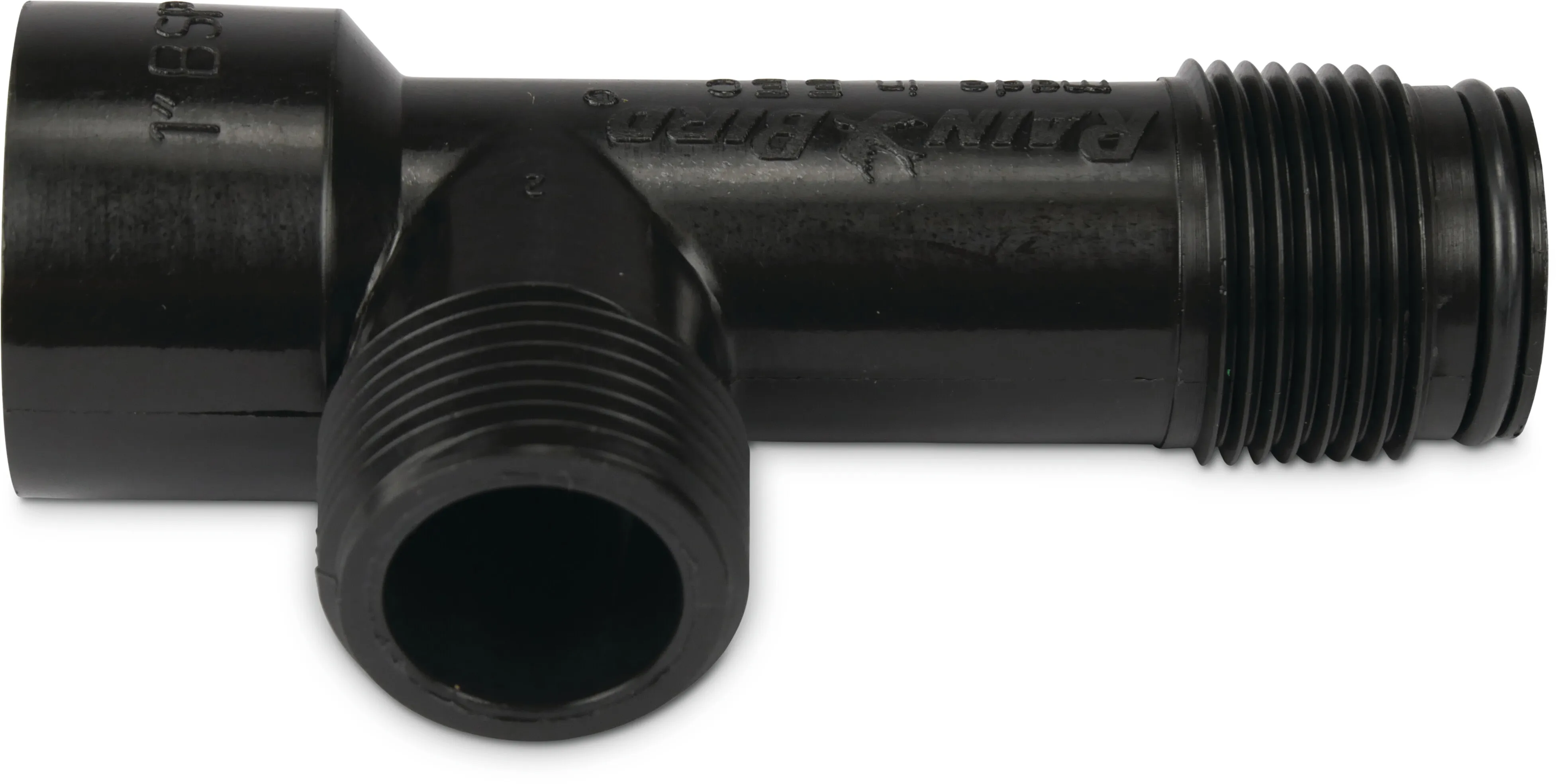 Rain Bird Manifold plastik 1" udvendig gevind x udvendig gevind x indvendig gevind 10bar 12cm sort type MTT-100