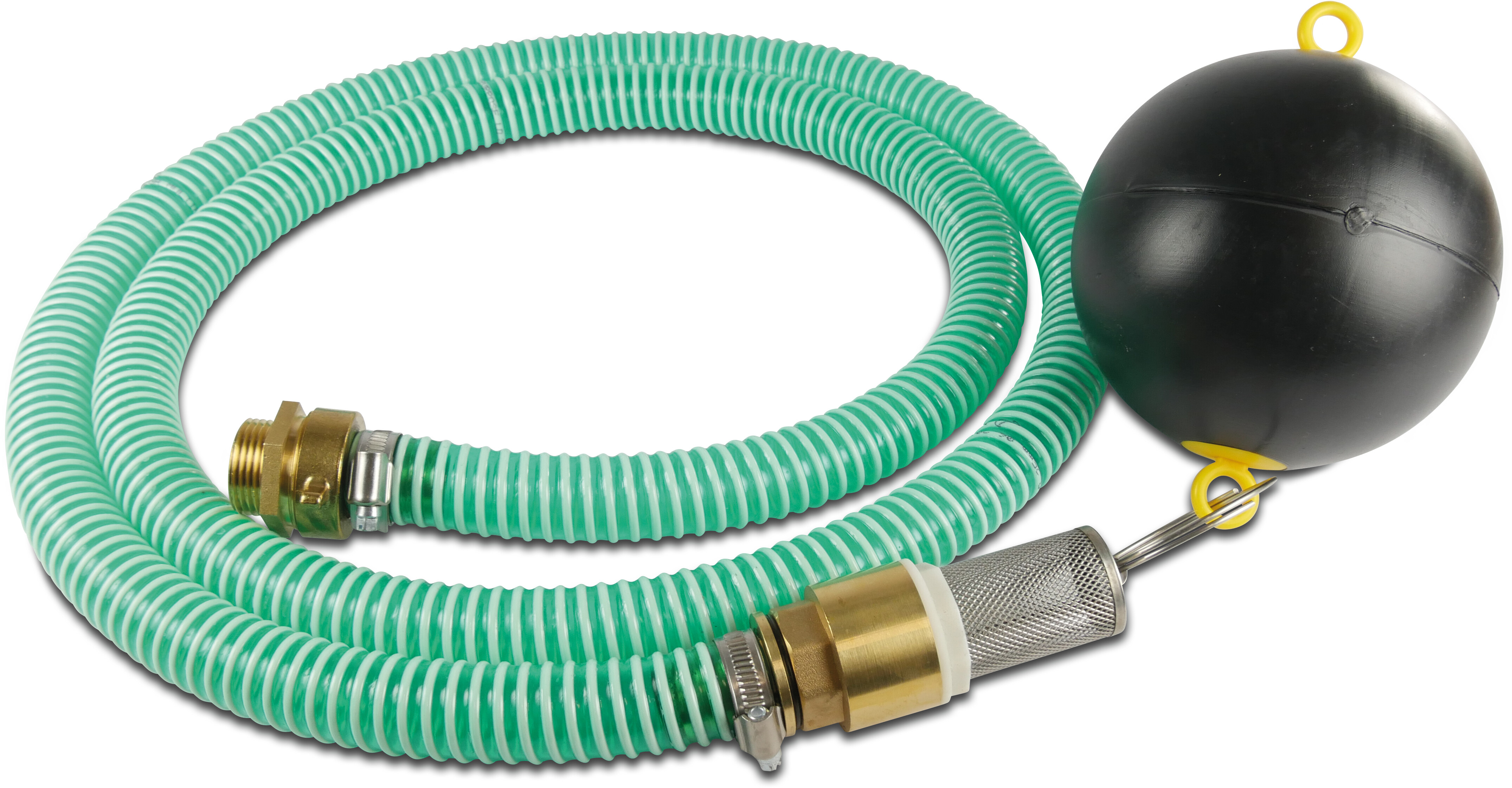 Zuigset met drijver 1" wartel buitendraad 6bar 2m met slang P1