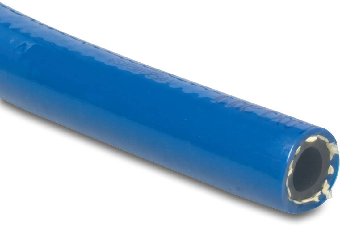 High pressure slang PVC 10 mm x 18 mm 80bar blue 50m type Profiltress