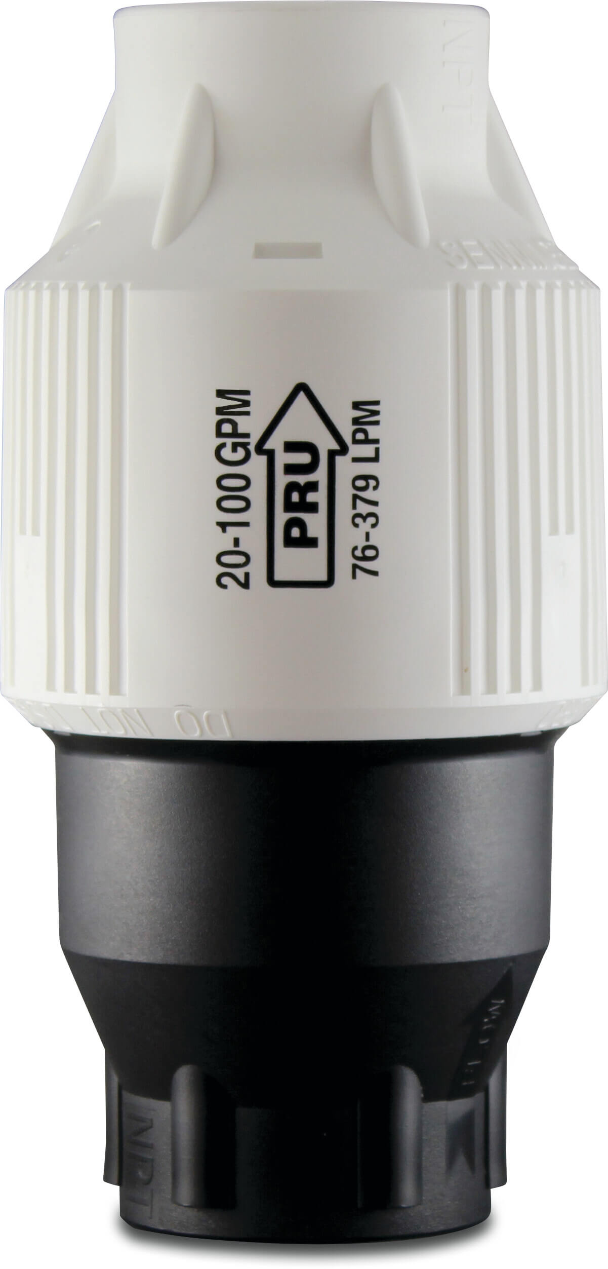 Senninger Pressure regulator plastic 2" female thread black/white type PMR-40