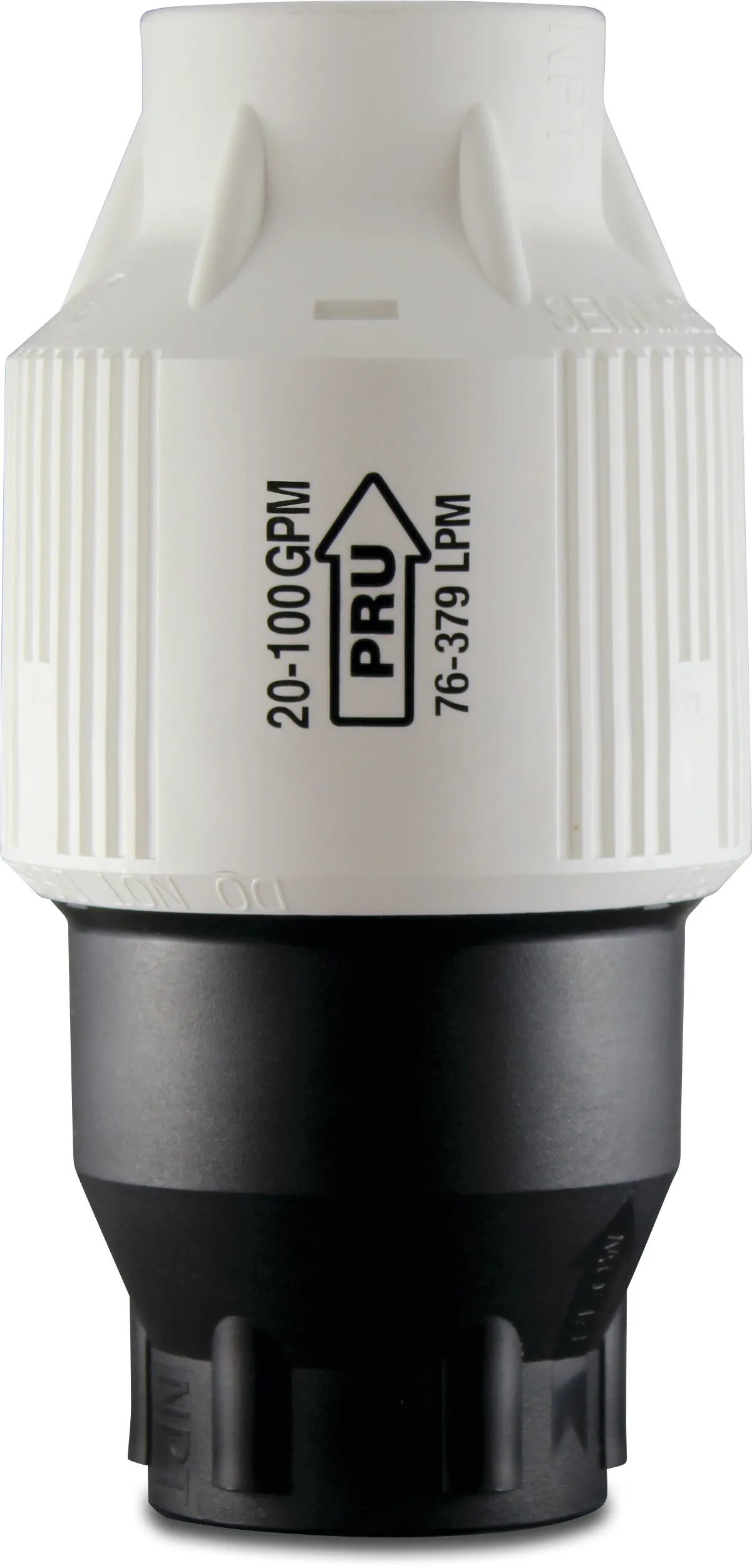 Senninger Pressure regulator plastic 2" female thread black/white type PMR-40