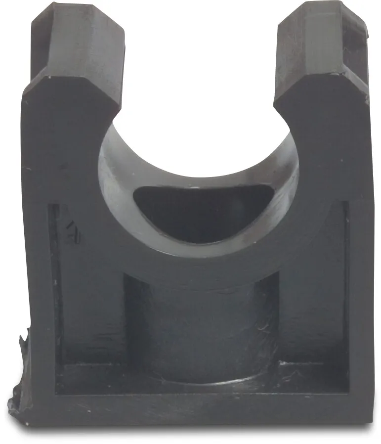 Rörklämma PE 16 mm svart type HT