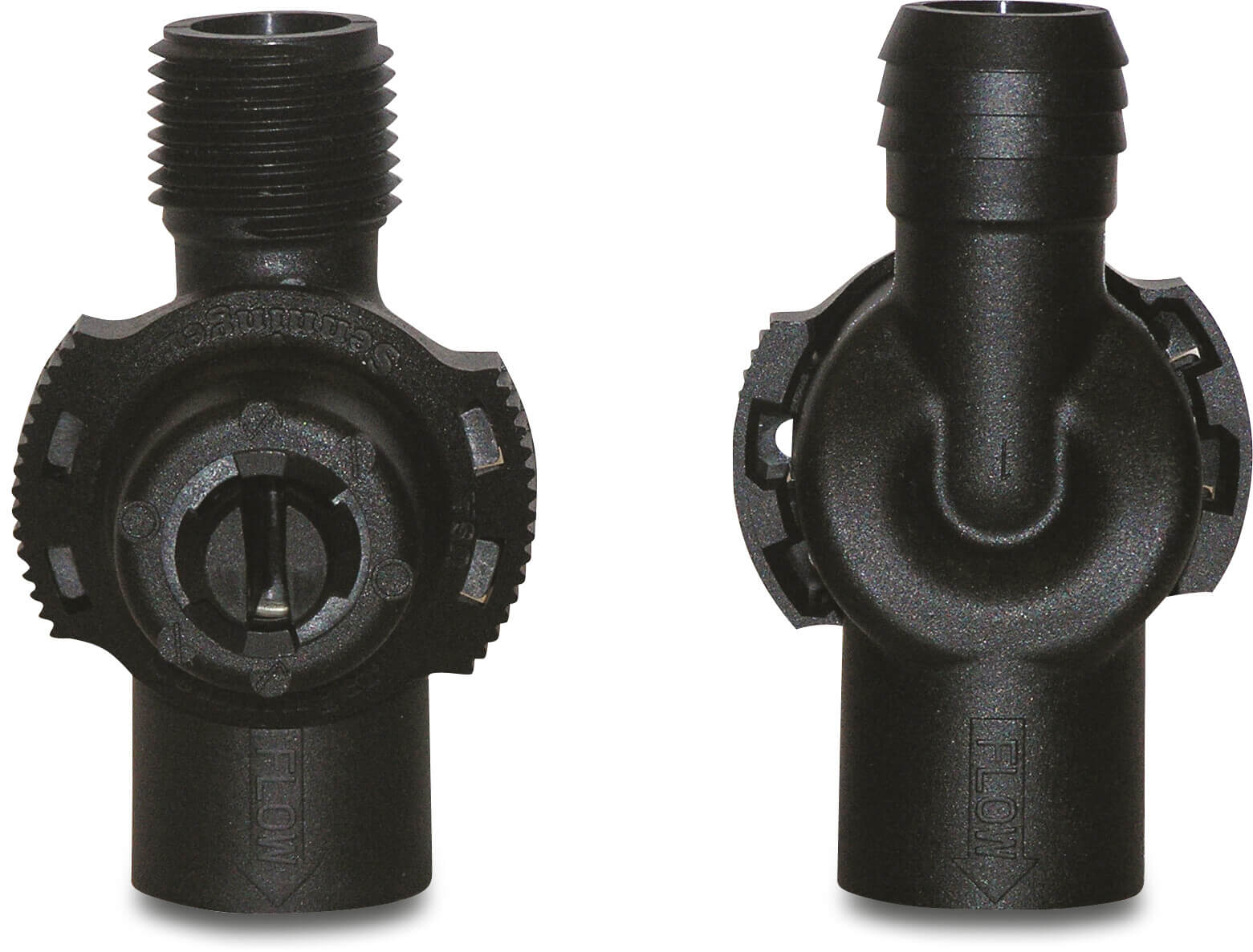 Senninger Système de prévention anti-vidange plastique 1/2" filetage femelle x filetage mâle 3,45bar noir