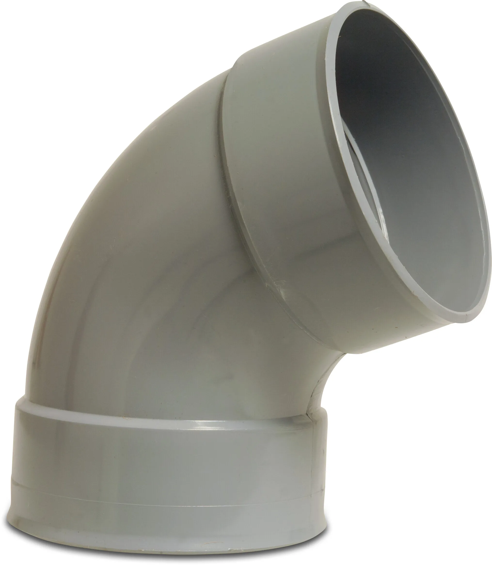 Bend 67° PVC-U 160 mm glue socket grey