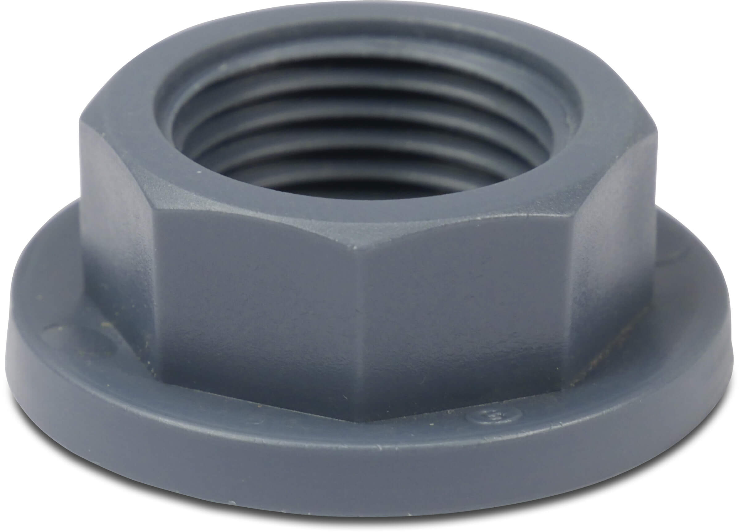 Nut PP 1/2" female thread 10bar grey