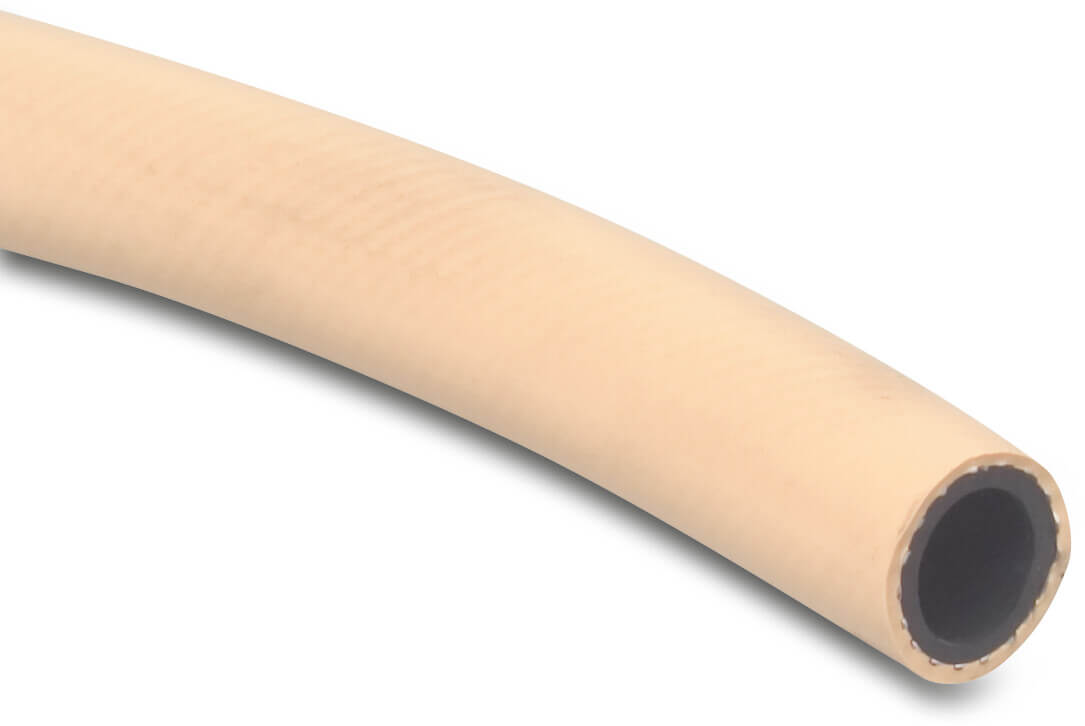 Gewebeverstärkter Schlauch PVC 19 mm x 27,0 mm 20bar Beige 50m Typ Profiltress